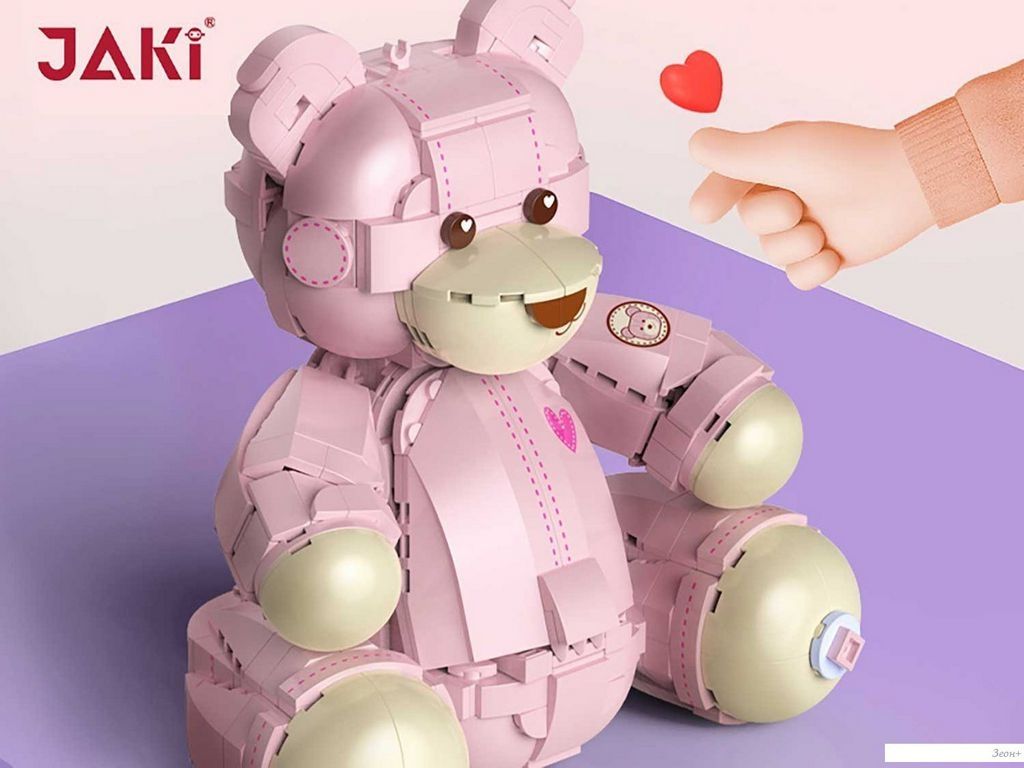 Jaki Розовый Мишка Тэдди JK8133