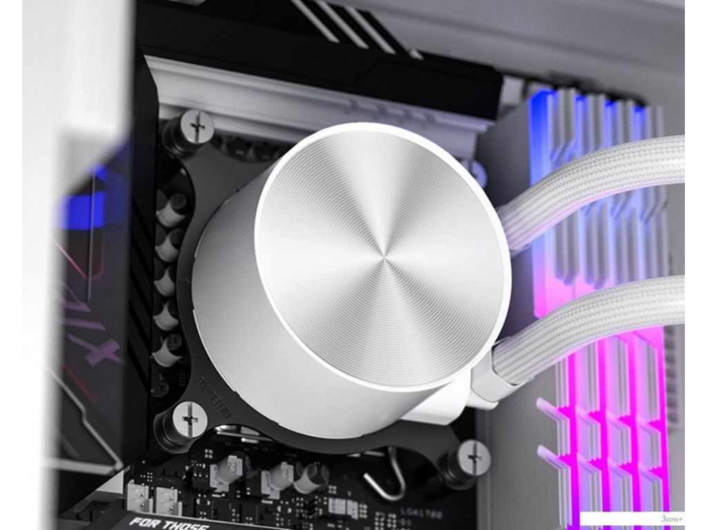 Жидкостное охлаждение для процессора ID-Cooling FrostFlow FX240 Pro White