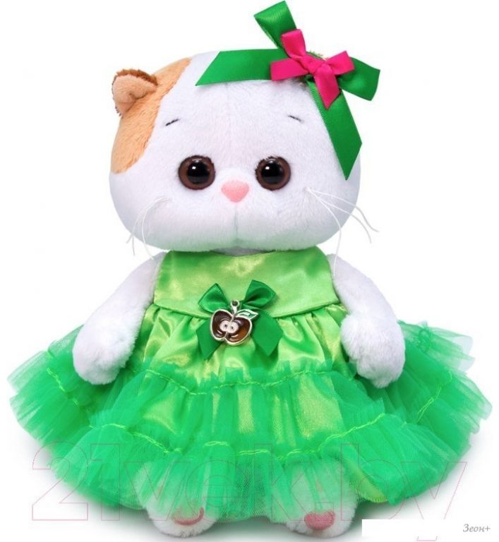 Классическая игрушка BUDI BASA Кошечка Ли-Ли Baby в платье с яблочком LB-056