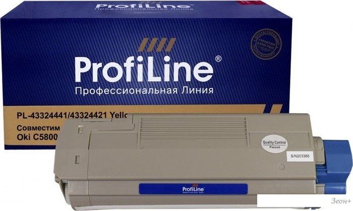 Картридж ProfiLine PL_43324441/43324421_Y (аналог Oki 43324441/43324421 Y)