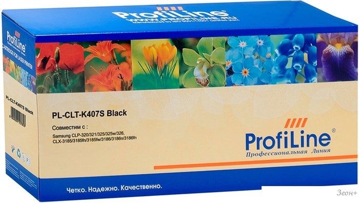 Картридж ProfiLine PL-CLT-K407S-BK (аналог Samsung CLT-K407S)