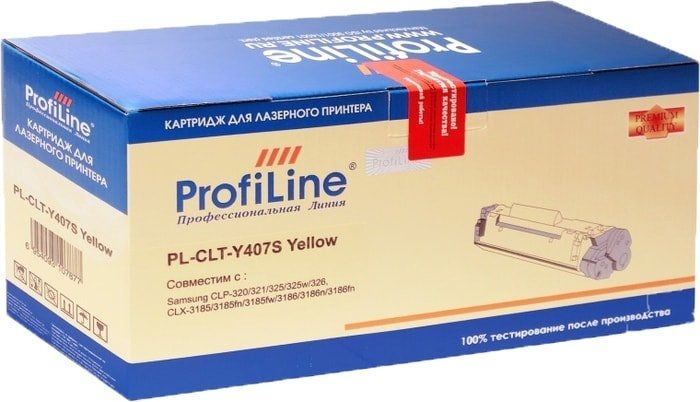 Картридж ProfiLine PL-CLT-Y407S-Y (аналог Samsung CLT-Y407S)