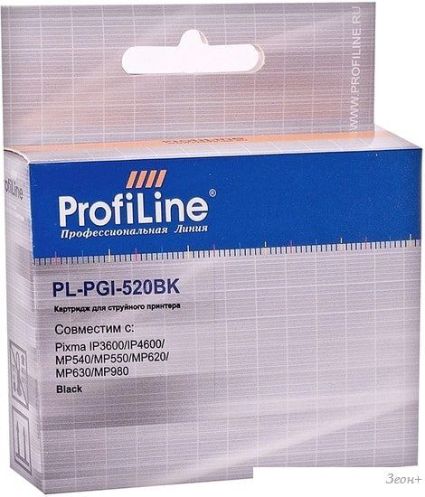 Картридж ProfiLine PL-PGI-520BK-BK (аналог Canon PGI-520 Black)