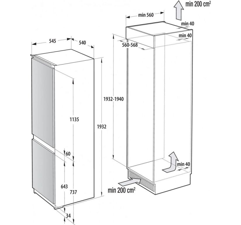 Холодильник Gorenje NRKI519141