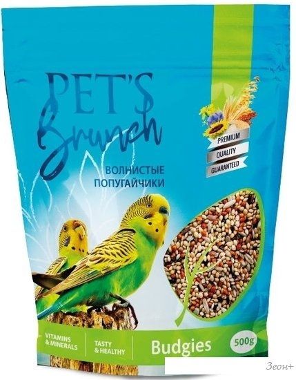 Корм для птиц Pet's Brunch для волнистых попугайчиков 500 г