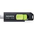 USB Flash ADATA UC300 64GB (черный/зеленый)