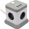 Сетевой фильтр Cablexpert TWR-4-U3-W-2
