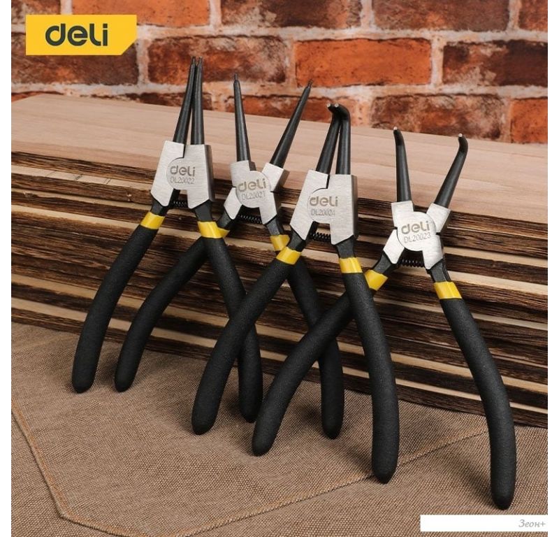 Набор пассатижей Deli DL20521-4 (4 предмета)