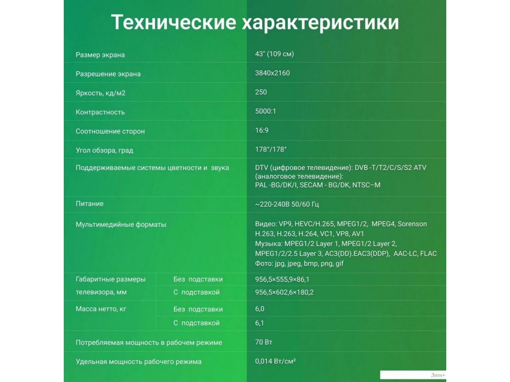 Телевизор Digma DM-LED43UBB41