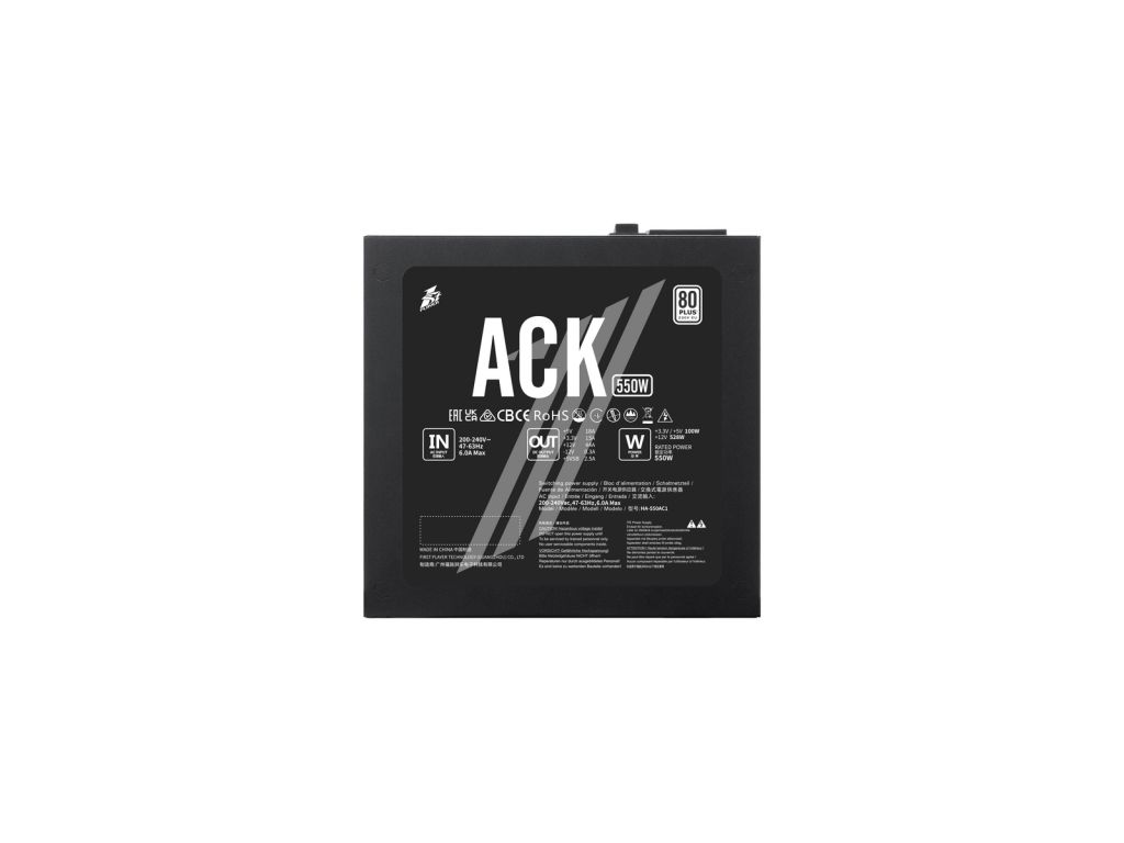 Блок питания 1STPLAYER ACK 550W черный HA-550AC1