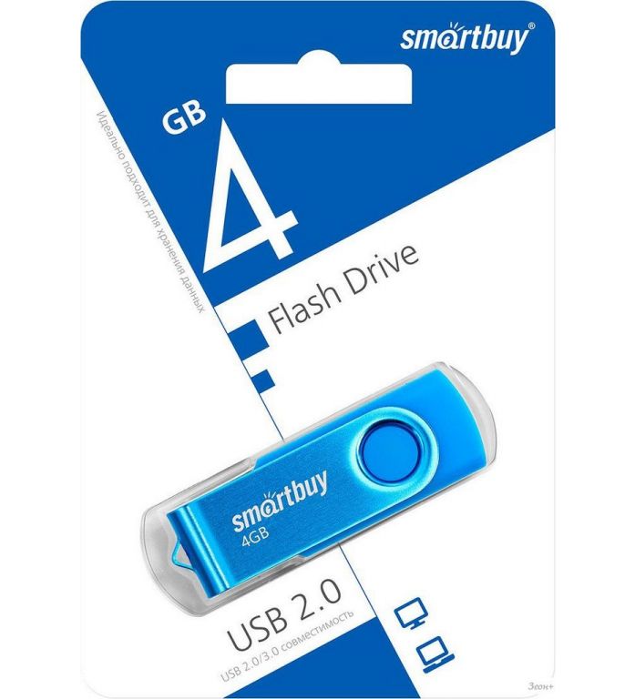 USB Flash SmartBuy Twist 4GB (синий)