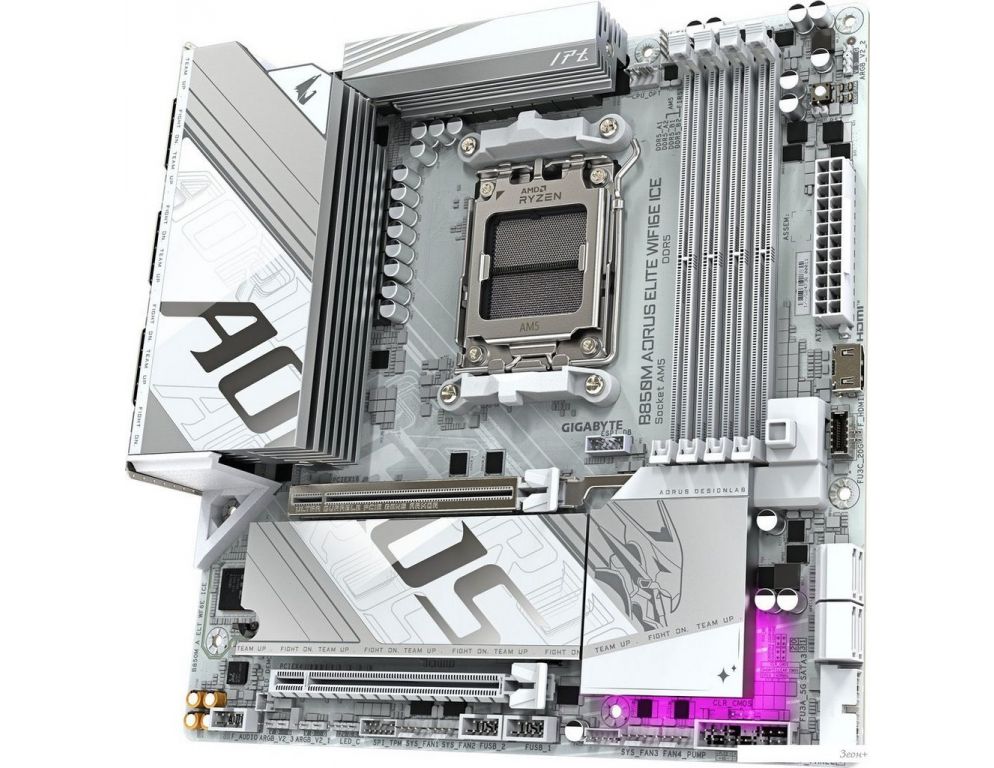 Материнская плата Gigabyte B850M Aorus Elite WiFi6E Ice