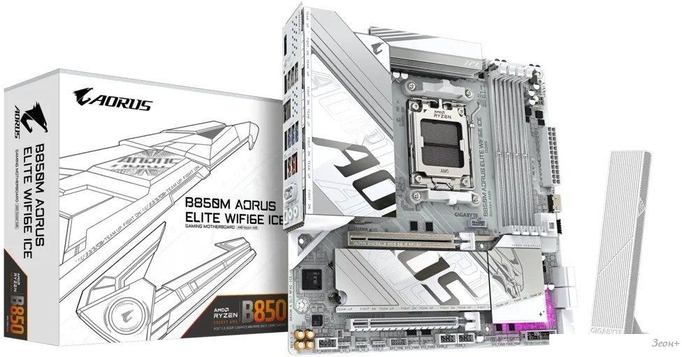Материнская плата Gigabyte B850M Aorus Elite WiFi6E Ice