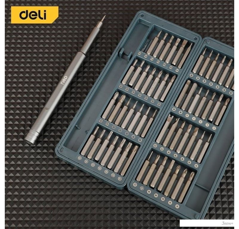 Набор отвертка с битами Deli DL241057 (57 предметов)
