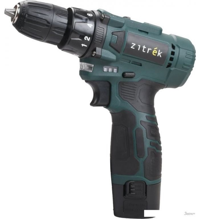 Дрель-шуруповерт Zitrek Green 12V Plus 085-1014 (с 2-мя АКБ)