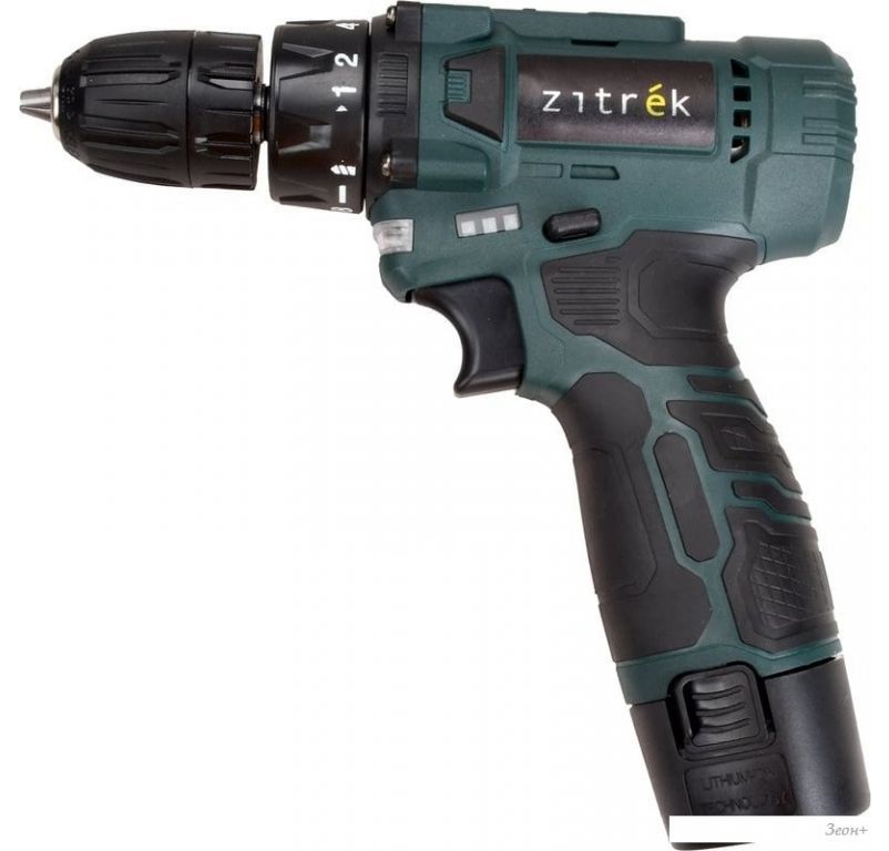 Дрель-шуруповерт Zitrek Green 12V Plus 085-1014 (с 2-мя АКБ)