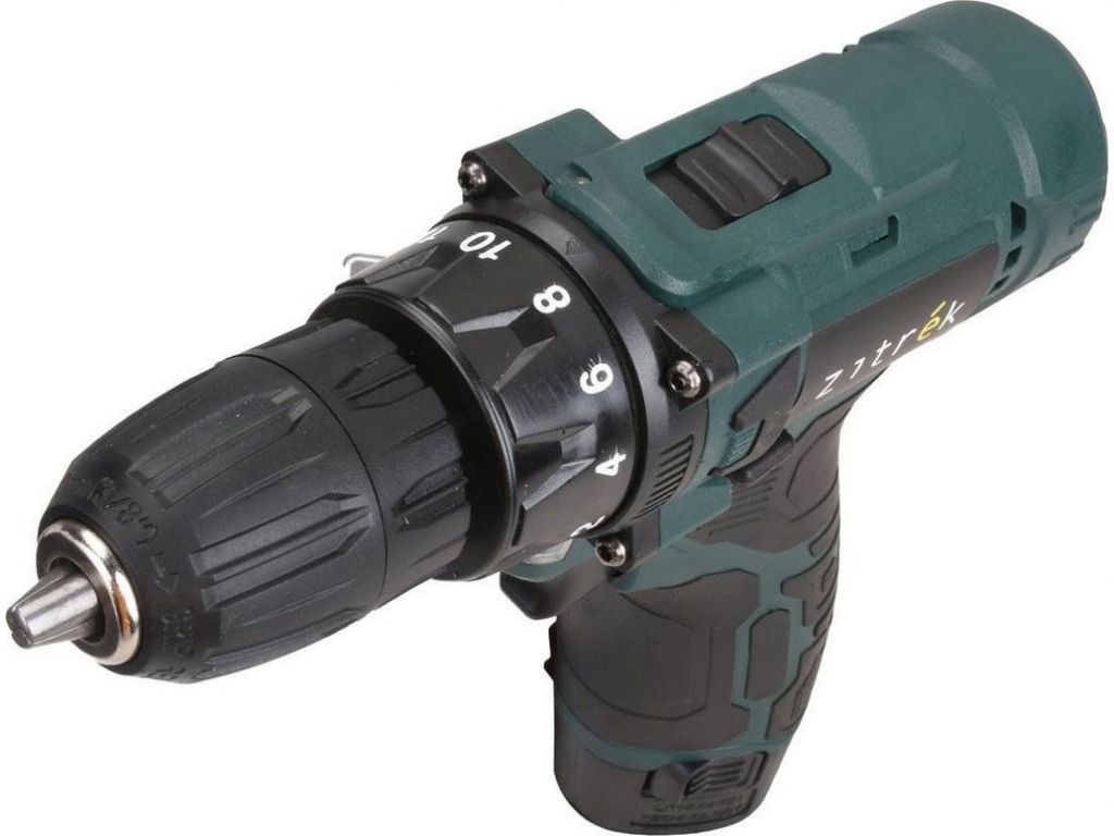 Дрель-шуруповерт Zitrek Green 12V Plus 085-1014 (с 2-мя АКБ)