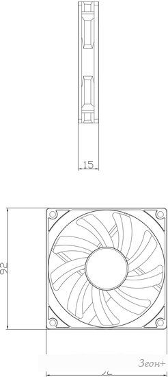 Вентилятор для корпуса Thermalright TL-9015W