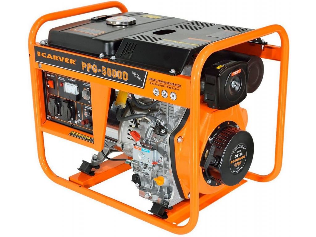 Дизельный генератор Carver PPG-5000D