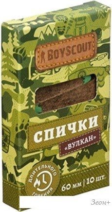 Спички BoyScout Вулкан 61034 (10 шт)