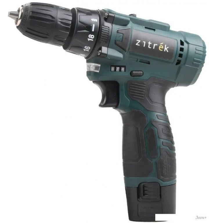 Дрель-шуруповерт Zitrek Green 12V Plus 085-1013 (с 1-им АКБ)