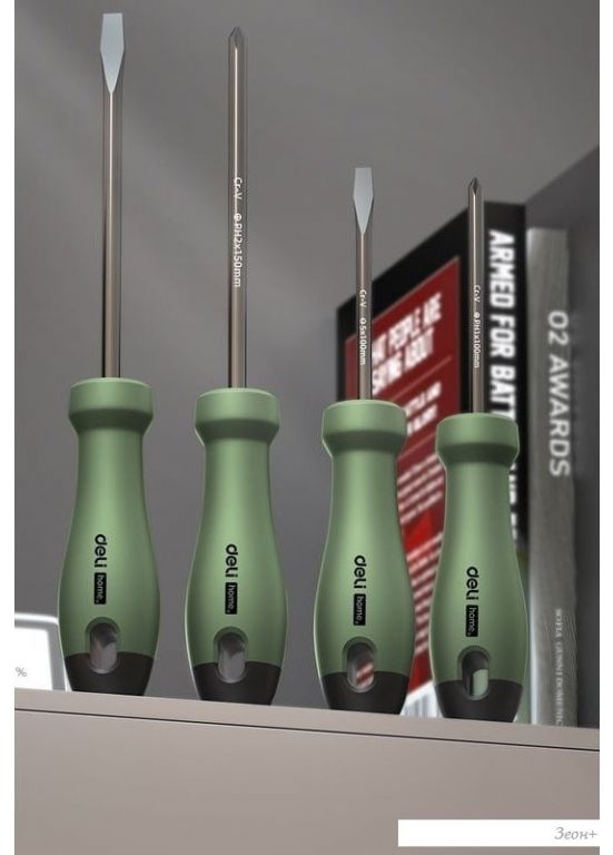 Набор отверток Deli HT1004L (4 предмета)