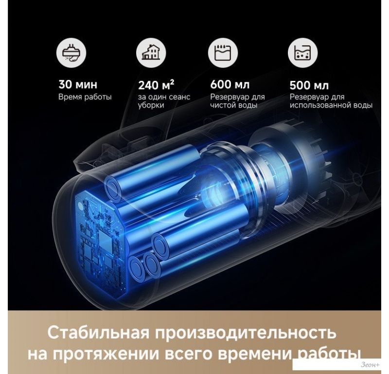 Вертикальный моющий пылесос Dreame Trouver Wet and Dry Vacuum K30 HMH14A (евровилка)