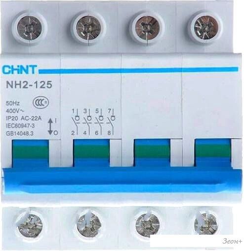 Выключатель нагрузки Chint NH2-125 4P 100A 401063