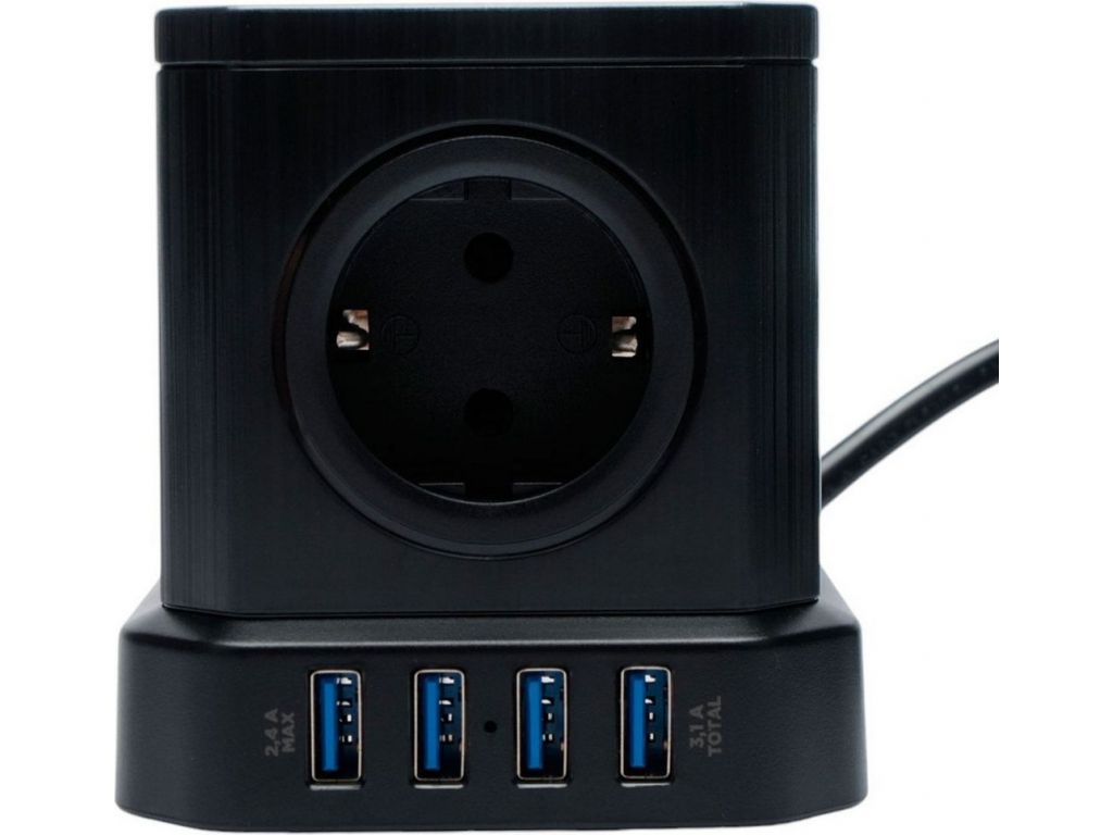 Сетевой фильтр Cablexpert TWR-5-U4-B-2