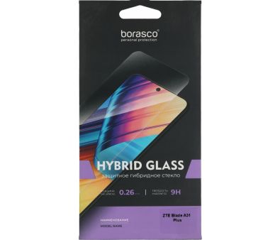     BoraSCO Hybrid Glass   ZTE Blade A31 Plus 2.5D . 1. (70010)