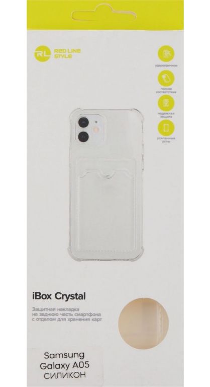 Чехол (клип-кейс) Redline для Samsung Galaxy A05 iBox Crystal прозрачный (УТ000038246)