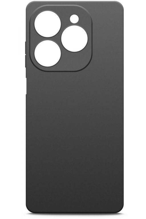 Чехол (клип-кейс) BoraSCO для Tecno Spark 20 Pro Silicone Case черный (72530)