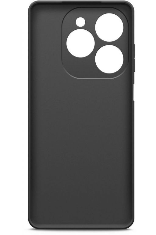 Чехол (клип-кейс) BoraSCO для Tecno Spark 20 Pro Silicone Case черный (72530)