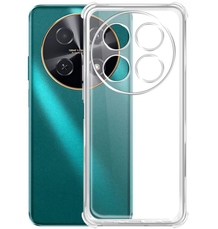 Чехол (клип-кейс) BoraSCO для Huawei Nova 12i Bumper Case прозрачный (73427)