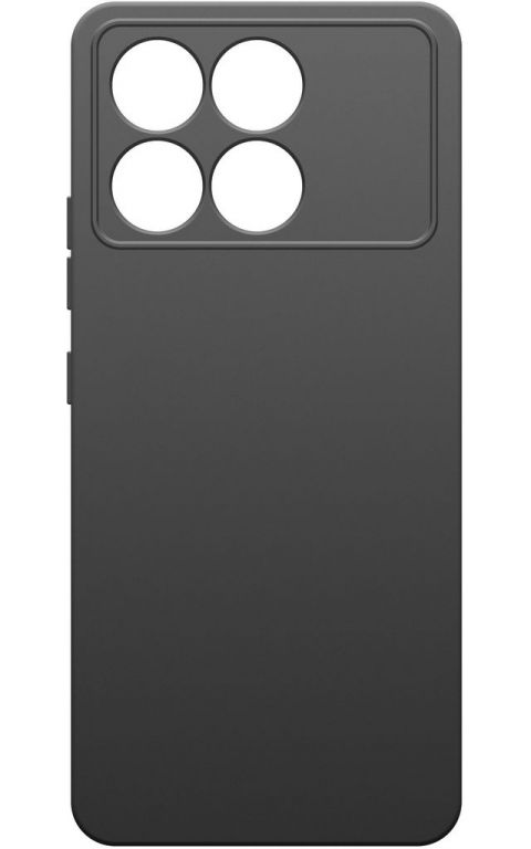 Чехол (клип-кейс) BoraSCO для Xiaomi POCO F6 Pro Silicone Case черный (73394)