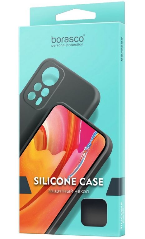 Чехол (клип-кейс) BoraSCO для Xiaomi POCO F6 Pro Silicone Case черный (73394)
