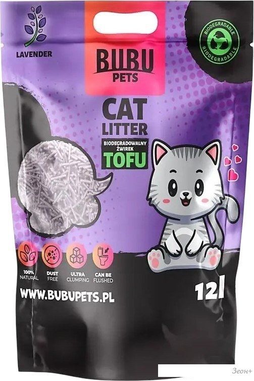 Bubu Pets Tofu Lavender (5 кг/12 л)