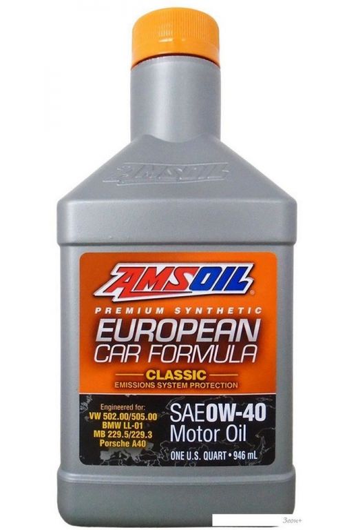 Моторное масло Amsoil European Car Formula 0W-40 0.946л