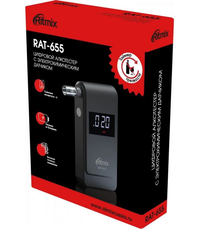 Алкотестер Ritmix RAT-655
