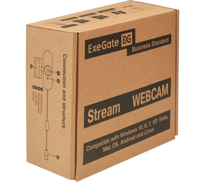 Веб-камера для стриминга ExeGate Stream C925 Wide FullHD T-Tripod