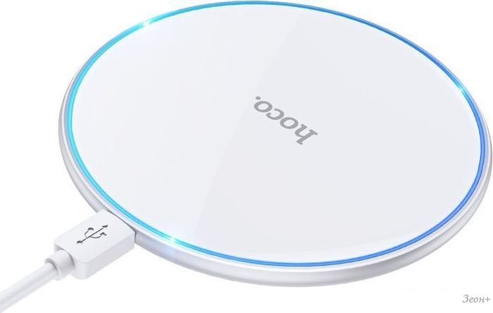 Беспроводное зарядное Hoco CW6 Pro Easy (белый)