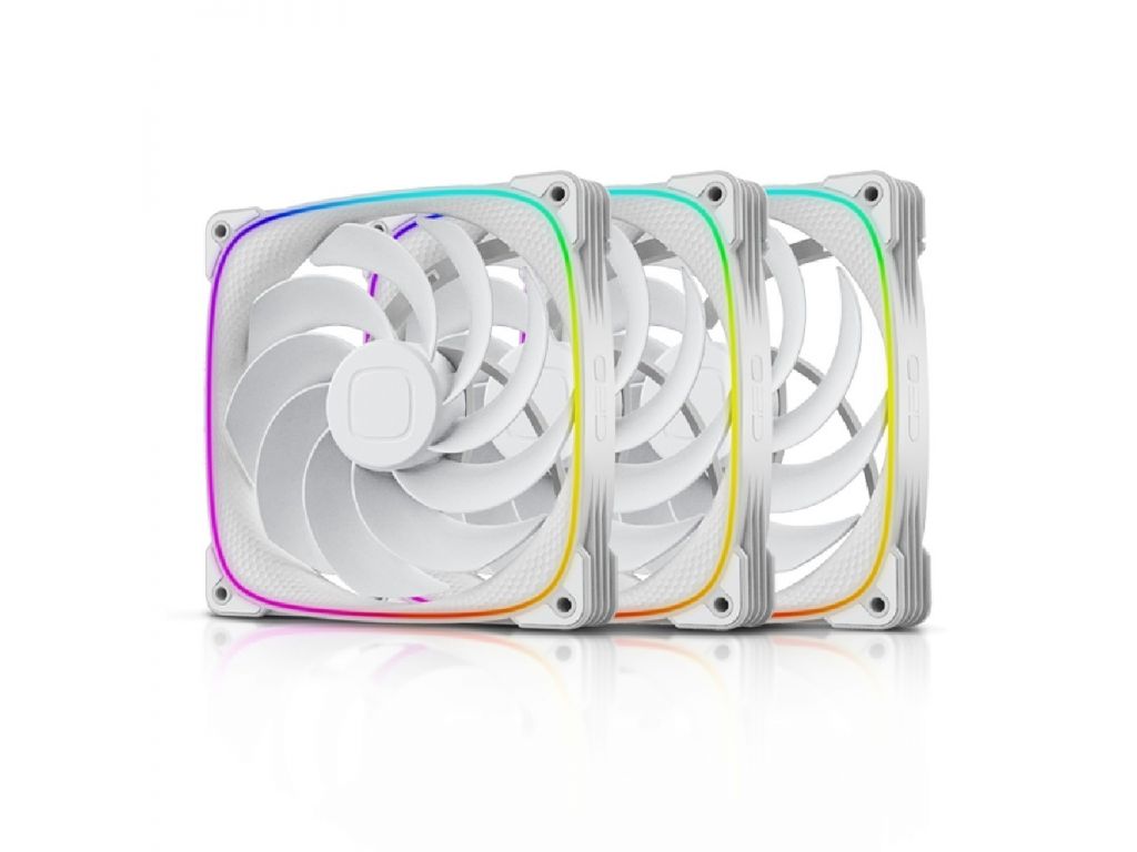 Комплект вентиляторов для корпуса Geometric Future Squama 2503R-14 Triple Pack (белый)