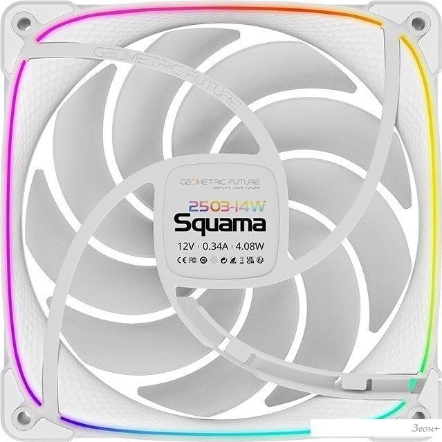 Комплект вентиляторов для корпуса Geometric Future Squama 2503-14 Triple Pack (белый)