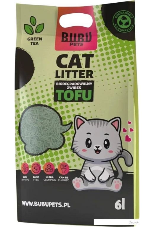 Bubu Pets Tofu Green Tea (2.5 кг/6 л)