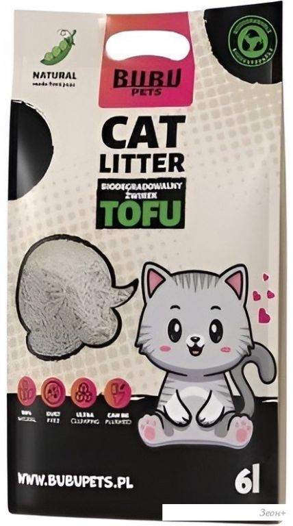 Bubu Pets Tofu Original (2.5 кг/6 л)