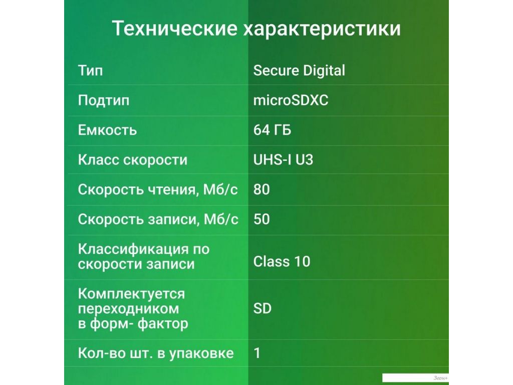 Карта памяти Digma MicroSDXC Class 10 Card30 DGFCA064A03