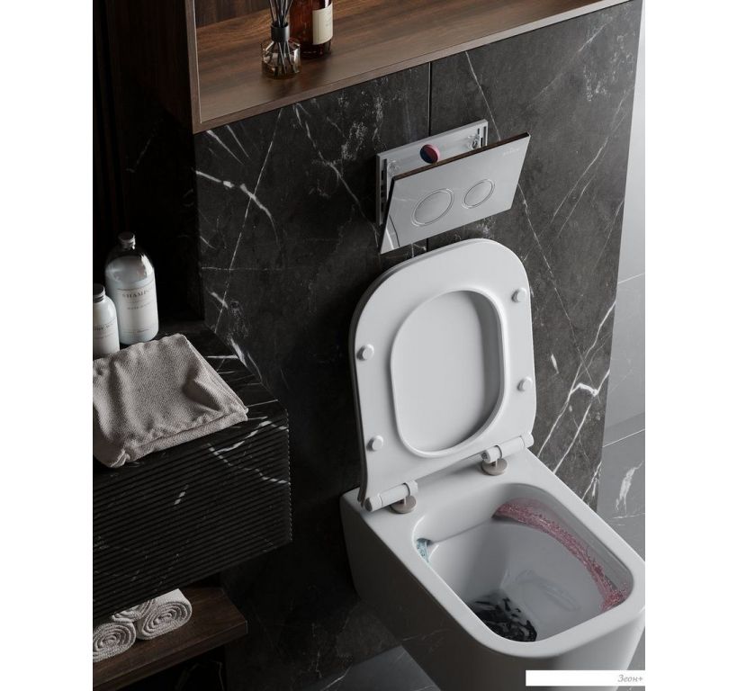 Инсталляция для унитаза Roxen StounFix Dual Fresh 710200 с удлиненными креплениями в комплекте и встр. контейнером для гигиенических таблеток (аромадозатор)