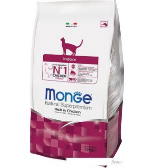 Корм для кошек Monge Indoor Rich in Chicken 0.4 кг