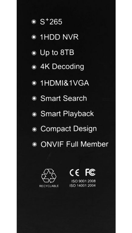 Сетевой видеорегистратор Tiandy TC-R3105 I/B/L/Eu/V1.1