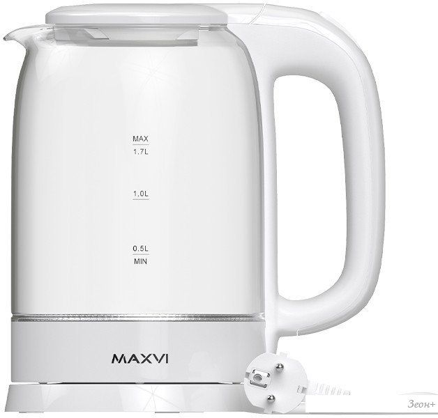 Электрический чайник Maxvi KE1741G (белый)